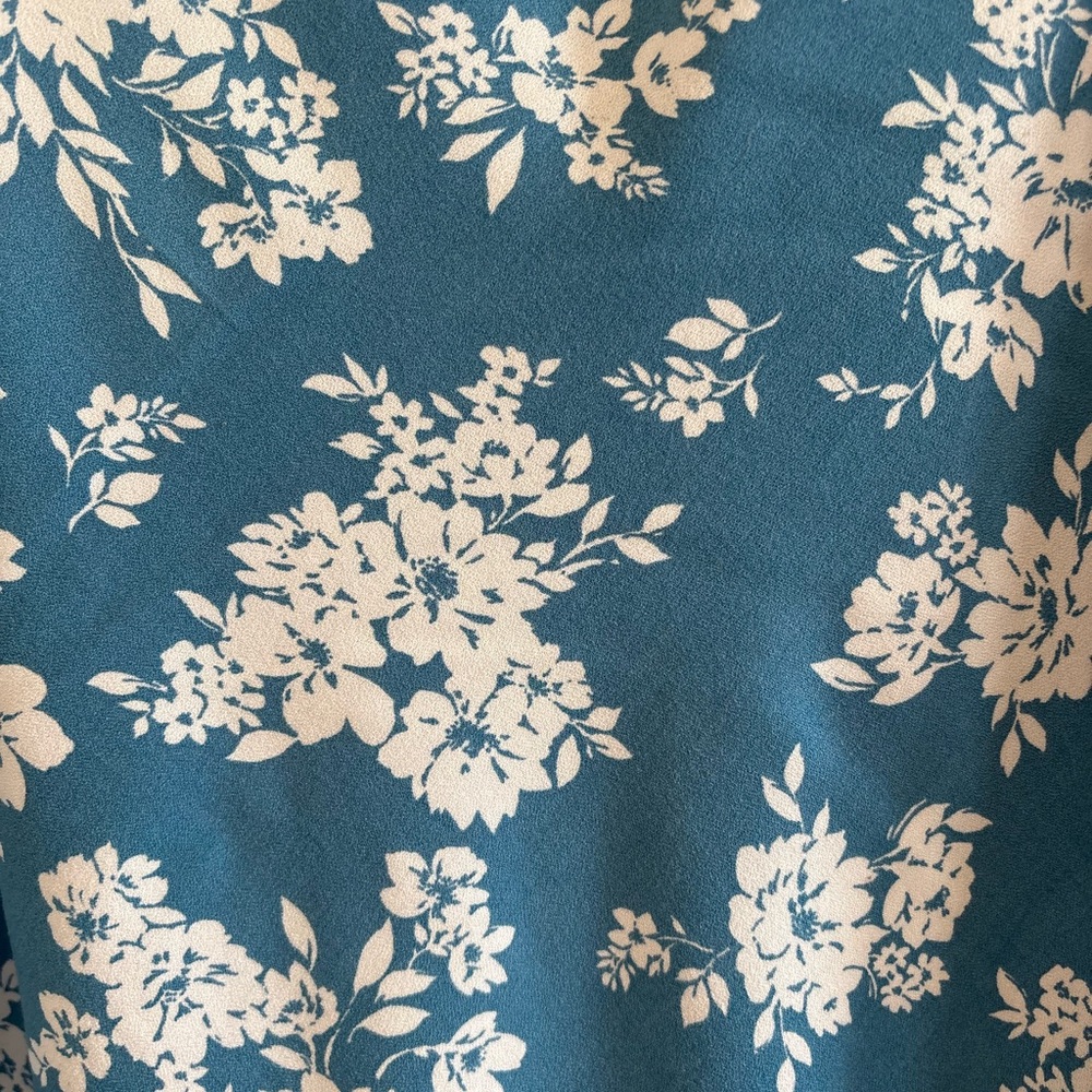 Old Navy Blue and White Floral Skirt Women's XL - Picture 2 of 6